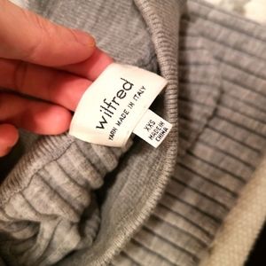 Aritzia Wilfred - knit skirt grey